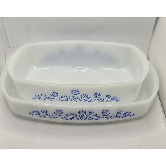 Federal Oven Proof White Milk Glass 1 1/2 Qt Oblong Casserol Dish & Loaf Pan - Picture 1 of 16